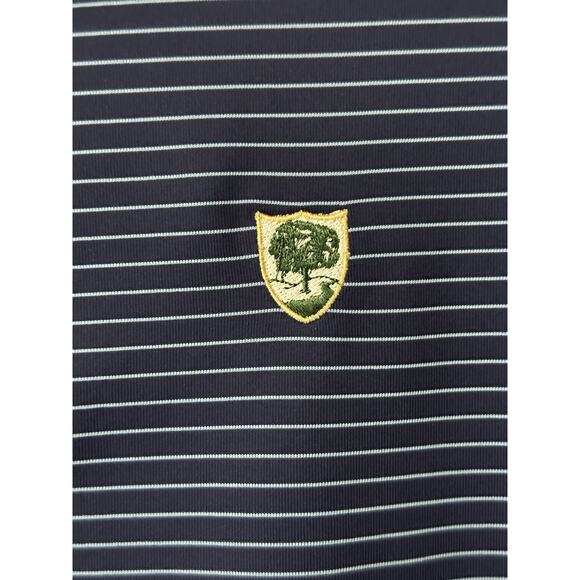 Donald Ross Sportswear Short Sleeve Polo Shirt Blue Striped Men’s Size Large - Picture 3 of 8